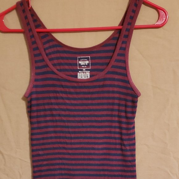 Mossimo Supply Co., Size Med, Red & Navy Tank Top - Picture 8 of 10